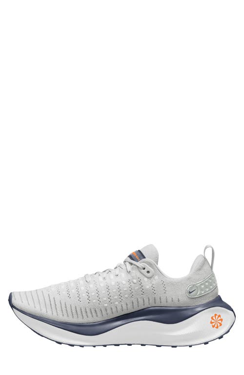 Shop Nike Infinityrn 4 Running Shoe In Platinum/orange/thunder Blue