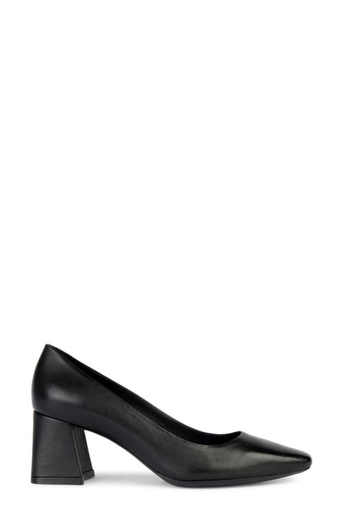 Shop Geox Giselda Block Heel Pump In Black Black