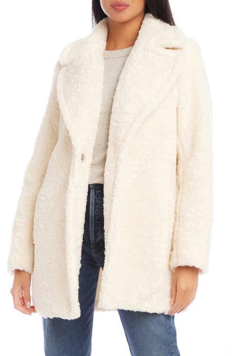 Faux shearling coat kensie best sale