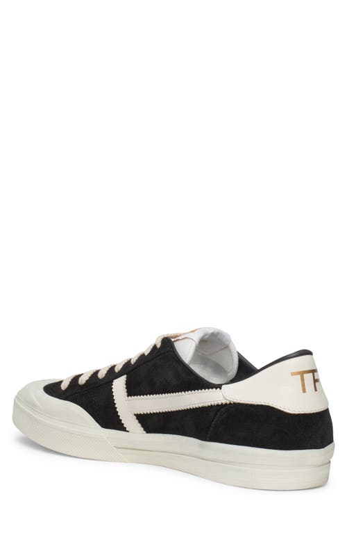 Shop Tom Ford Jarvis Low Top Sneaker In Black/beige/cream