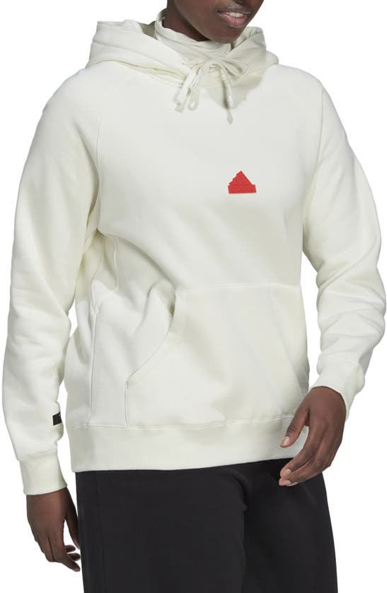Adidas Sportswear Oversize Hoodie In Off White