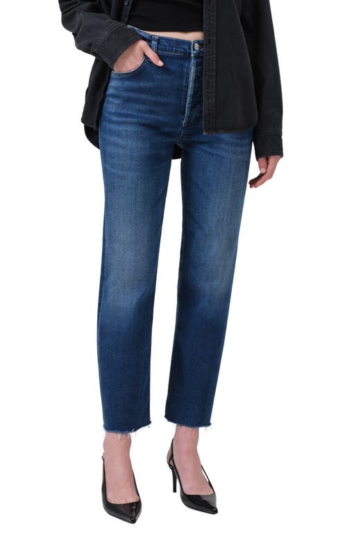 Citizen Of Humanity Citizens Of Humanity Palma High Rise Ankle Straight Jeans In Ambry In Animal Print