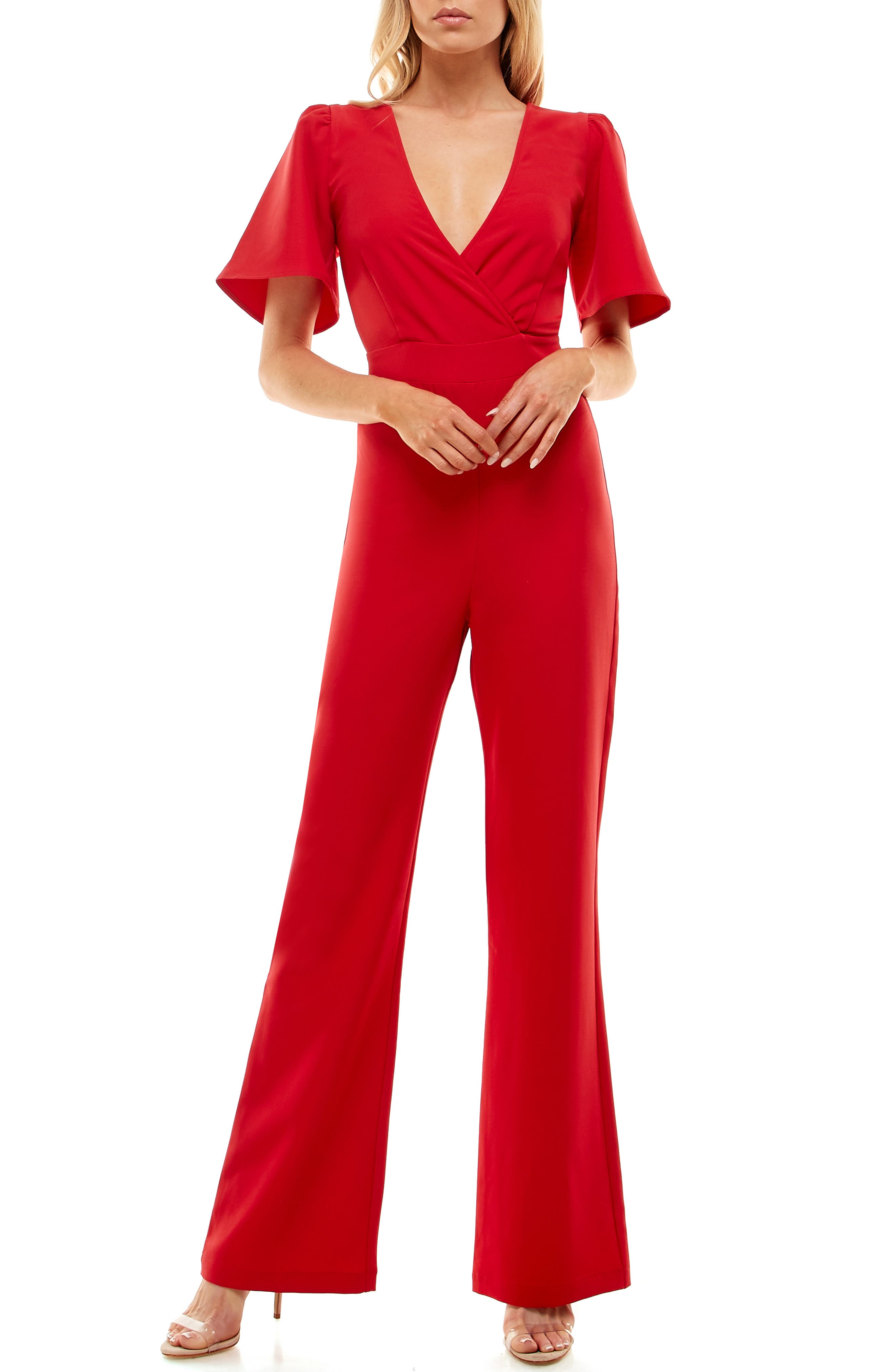 red pants romper