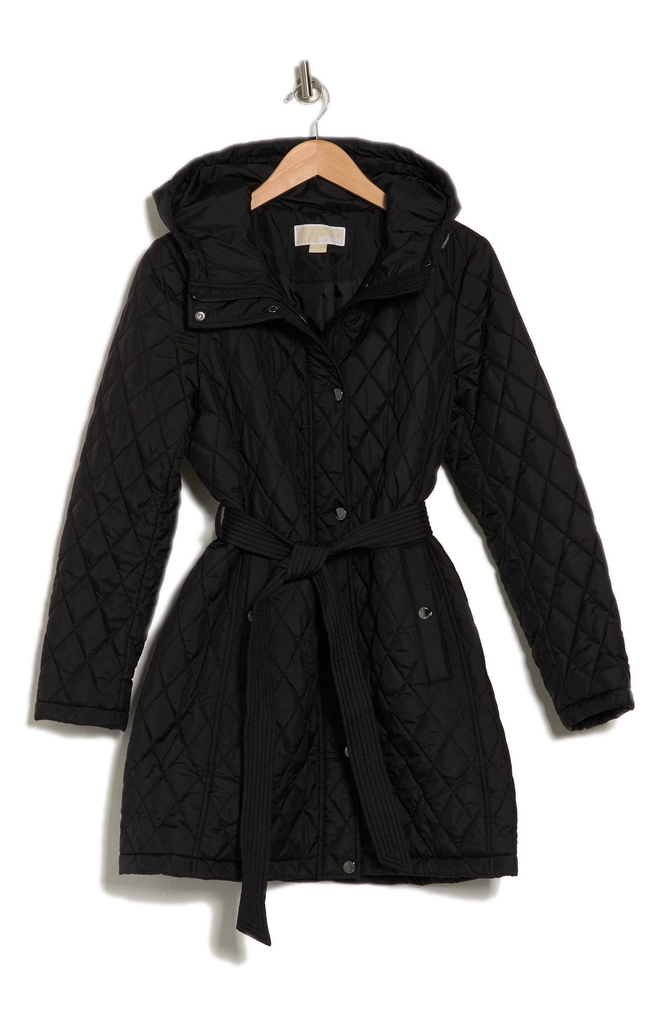 Water-Resistant Hooded Quilted Jacket 