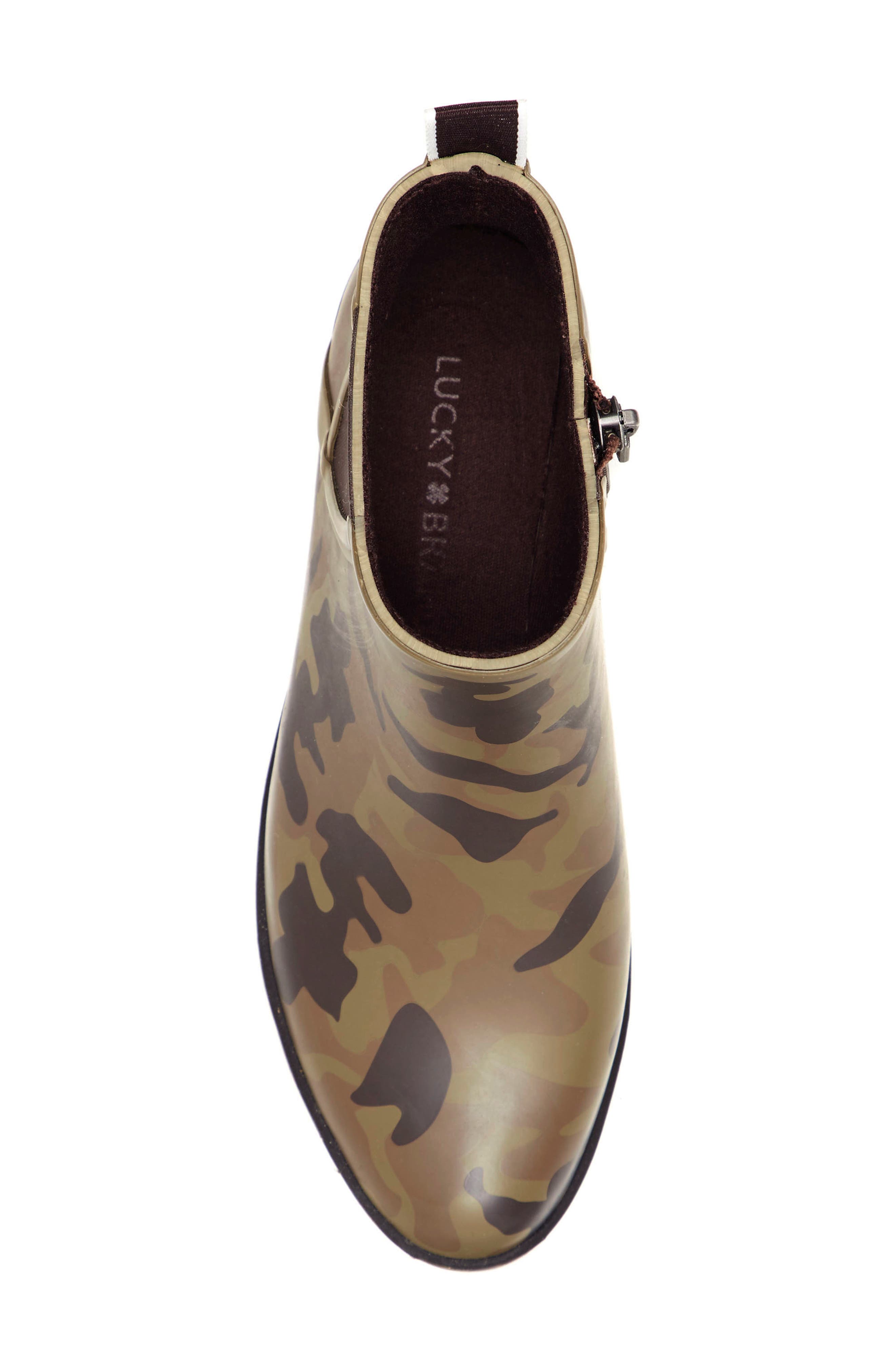 lucky brand camo rain boots