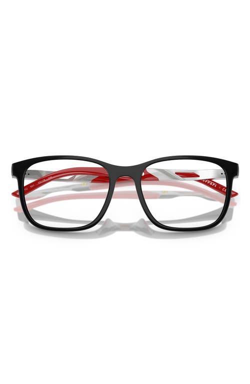 Scuderia Ferrari 55mm Pillow Optical Glasses In Black