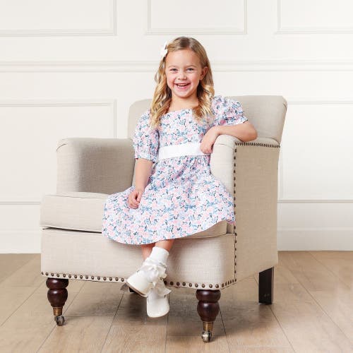 Hope & Henry Girls' Organic Puff Sleeve Party Dress, Kids In English Floral