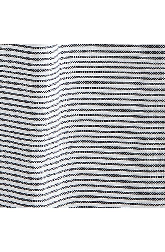 Shop Peri Home Panama Stripe Shower Curtain In Navy