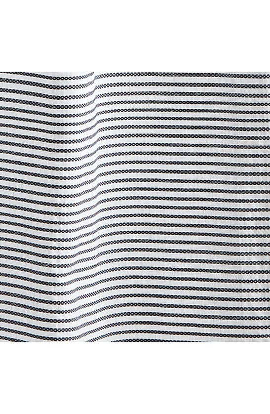 Peri Home Panama Stripe Shower Curtain In Navy