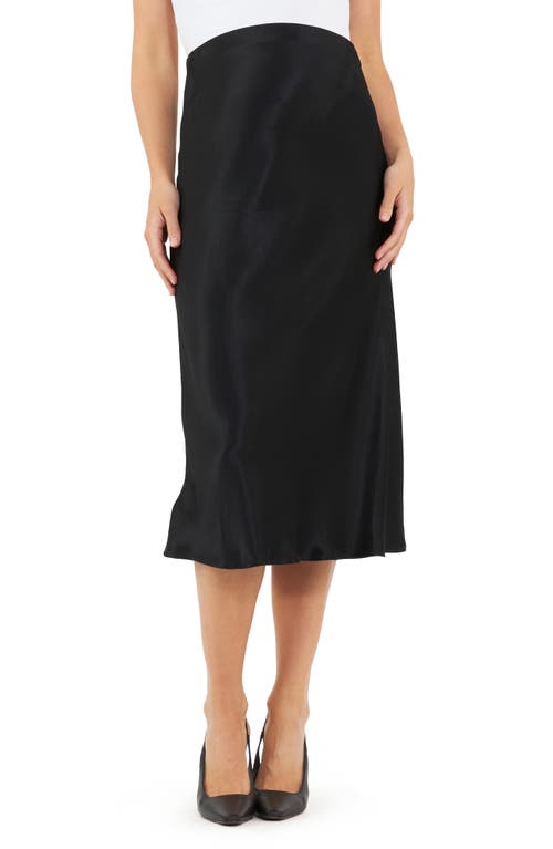 RIPE MATERNITY RIPE MATERNITY CRYSTAL SATIN MIDI MATERNITY SKIRT
