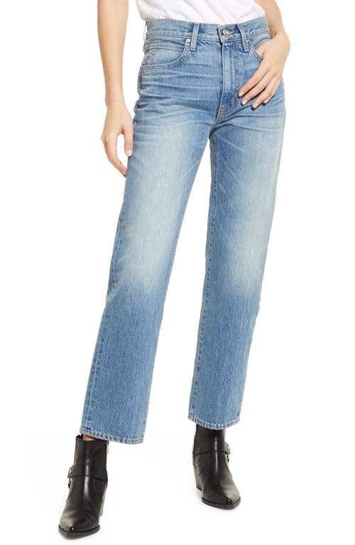 SLVRLAKE Sophie Ripped Mid Rise Straight Leg Jeans in All Or Nothing