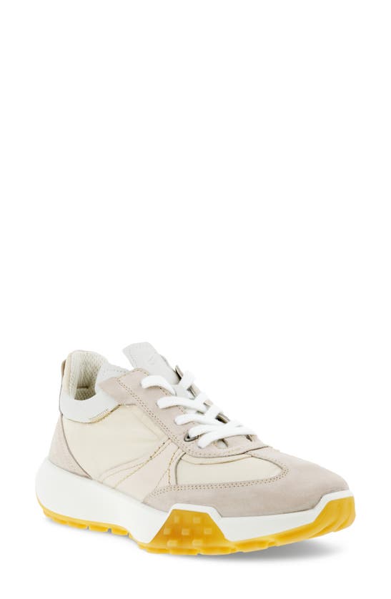 Ecco Retro Sneaker In Beige