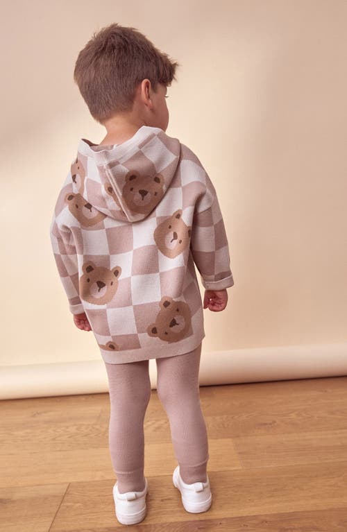 NEXT NEXT KIDS' TEDDY CHECK HOODIE & SWEATER LEGGINGS SET