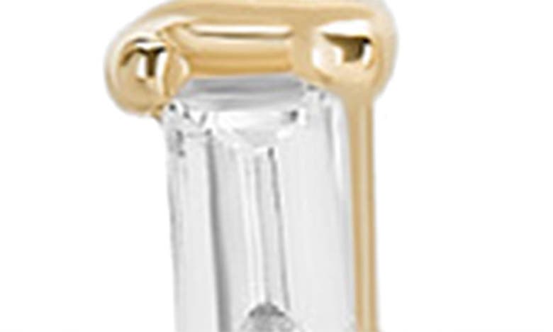 Shop Lana Double Baguette Diamond Threader Earrings In Gold