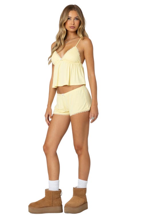 Edikted Buffy Shorts In Yellow