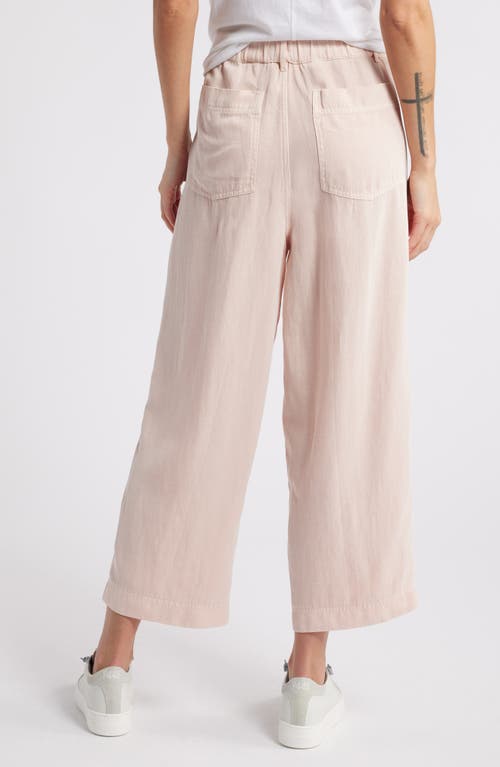 Shop Treasure & Bond Crop Straight Leg Utility Pants In Pink Sepia