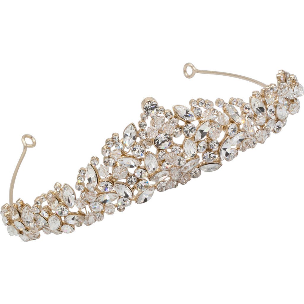 Brides And Hairpins Brides & Hairpins Elizabeth Crystal Crown In Metallic