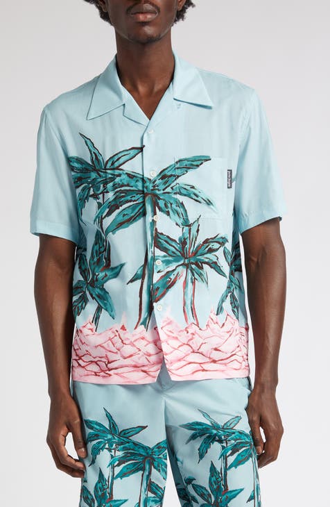 Trippy Drip Camp Button Up Shirt 