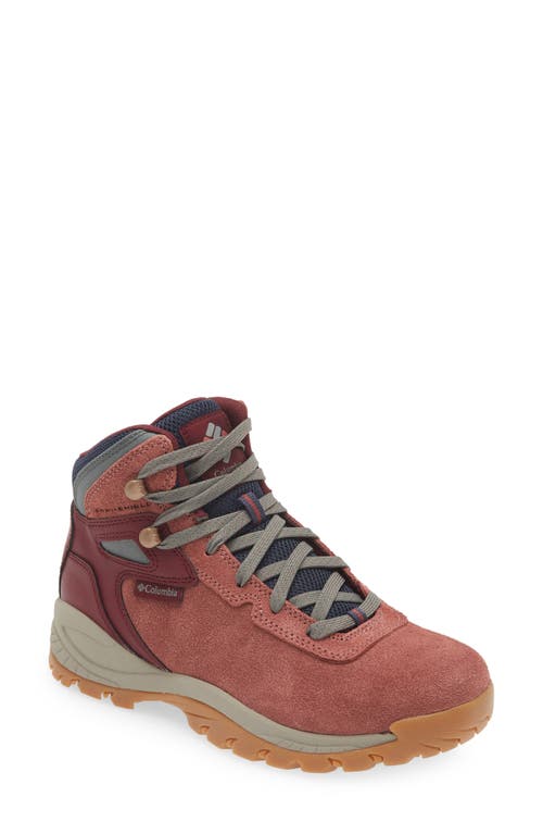 Columbia Newton Ridge Bc Hiking Boot In Beetroot/sedona Sage