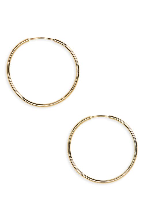 Argento Vivo Endless Hoop Earrings in Gold