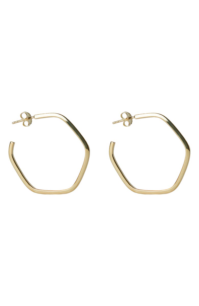 Argento Vivo Sterling Silver Hexagon Hoop Earrings | Nordstrom