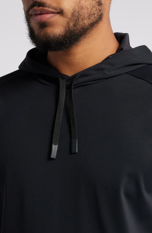 Shop Zella Stride Performance Hoodie In Black