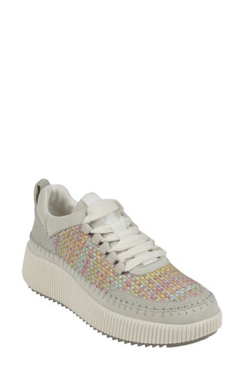 Good Choice New York Ceci Knit Sneaker In Beige/pink