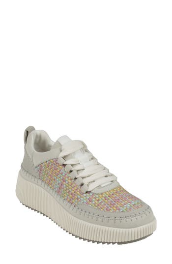 Shop Good Choice New York Ceci Knit Sneaker In Beige/pink