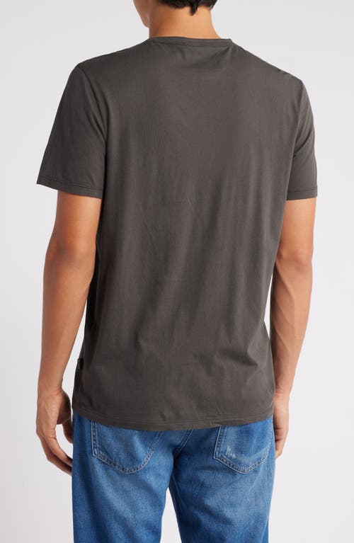 Shop 7 For All Mankind Feather Weight Crewneck T-shirt In Dark Grey