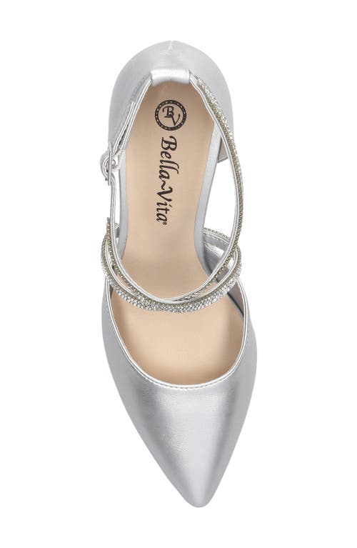 Bella Vita Zabella Pointed Toe Pump In Silver