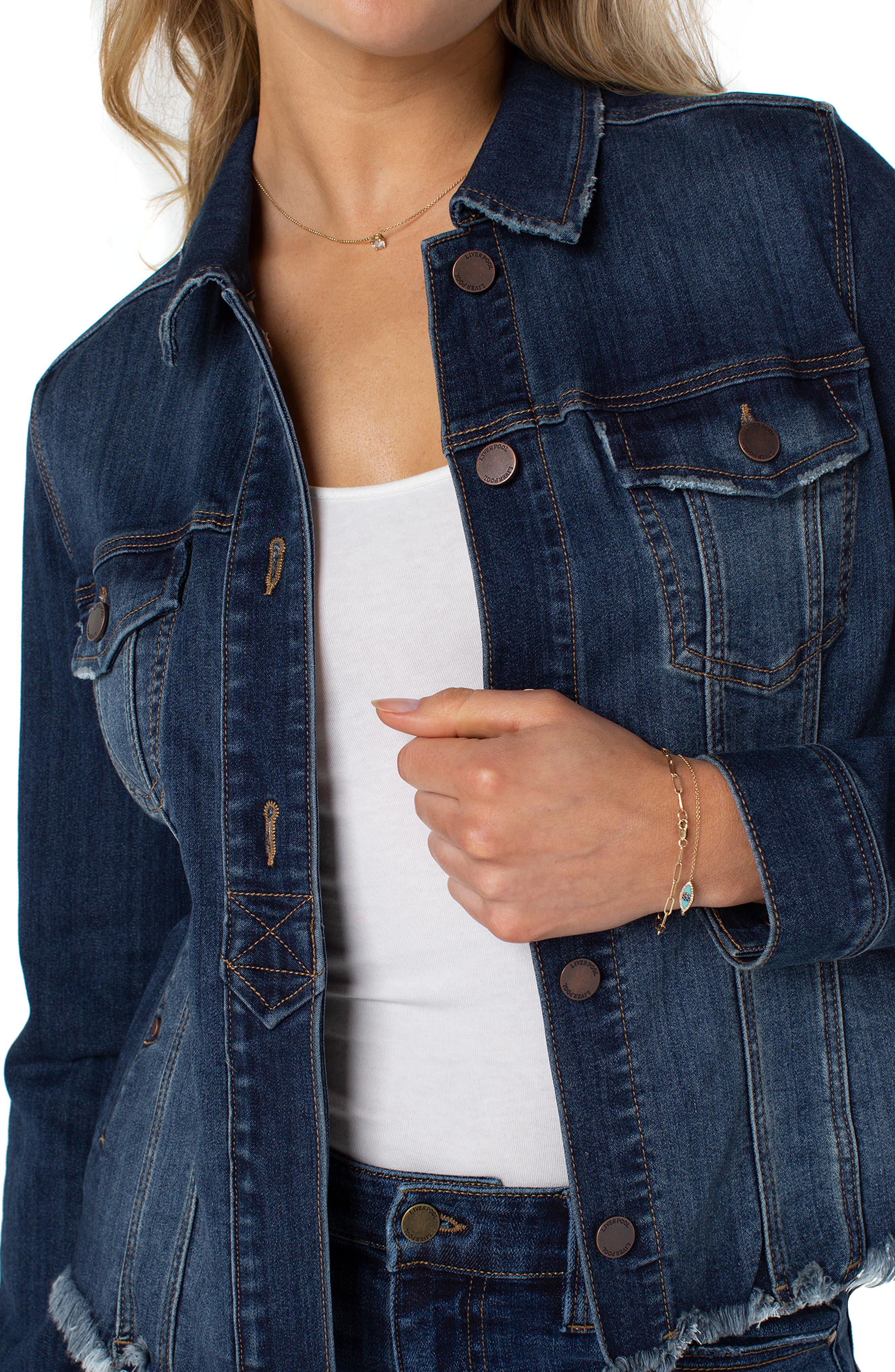 half color jean jacket