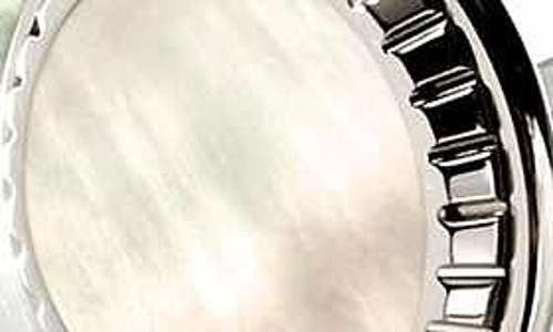 M Clip M-clip® Stainless Steel Cuff Links In Stainless Steel/white Pearl
