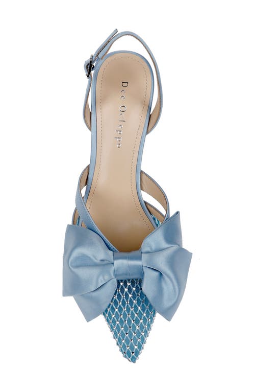 Dee Ocleppo Brazil Satin Slingback Pumps In Light Blue Satin