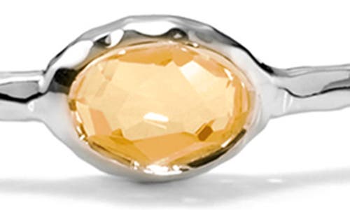 Ippolita Rock Candy Citrine Station Bangle In Honey Citrine