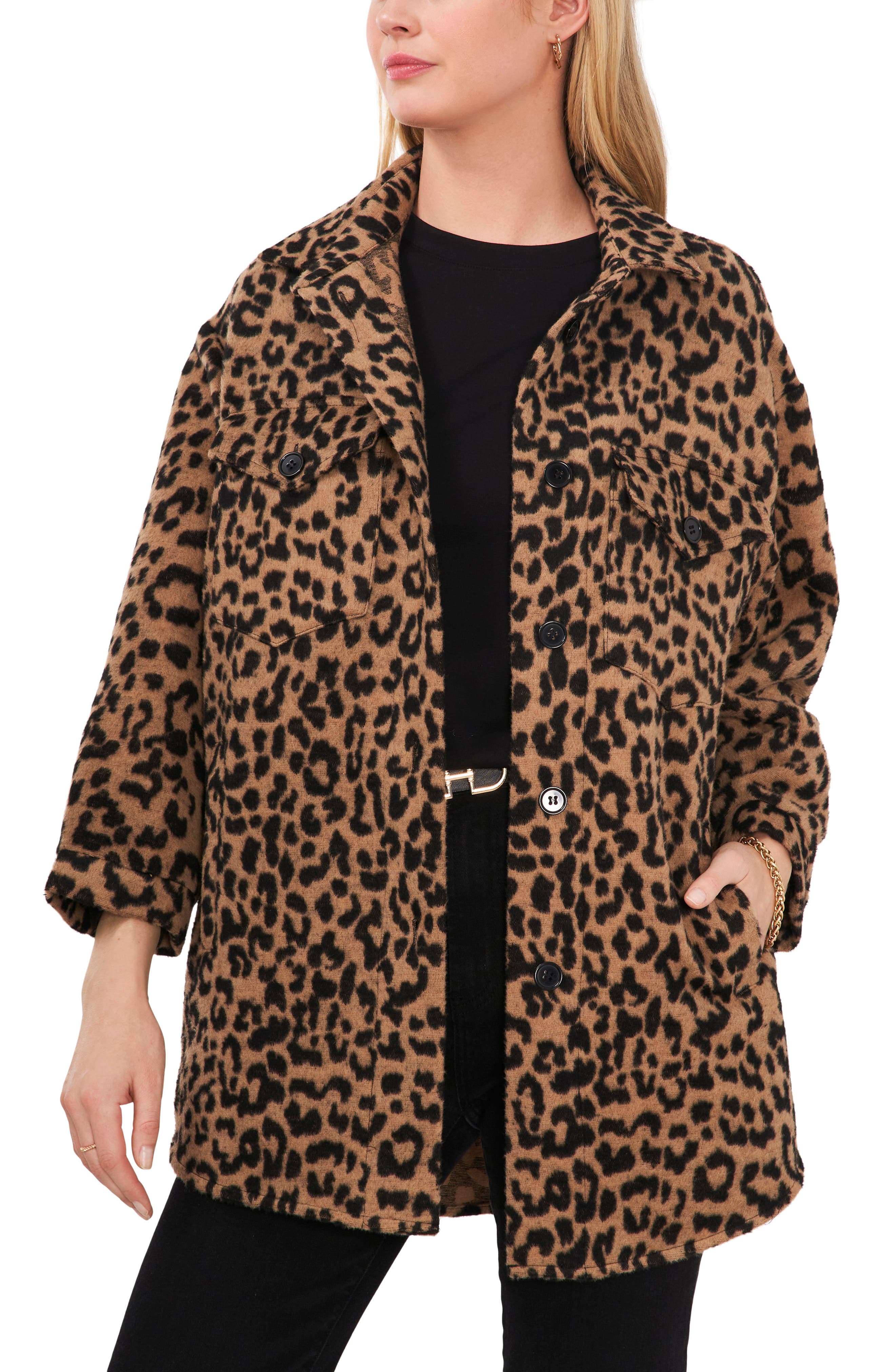 animal print winter jacket