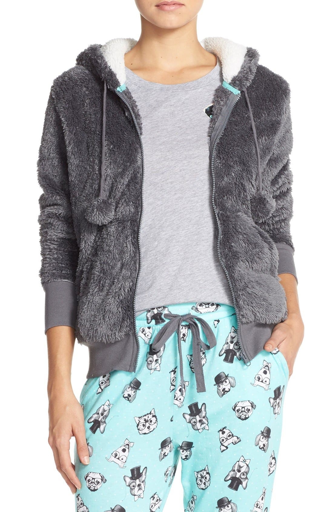 COZY ZOE Fleece Zip Hoodie Nordstrom