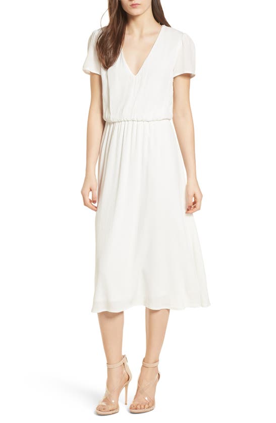 Wayf Blouson Dress In Ivory