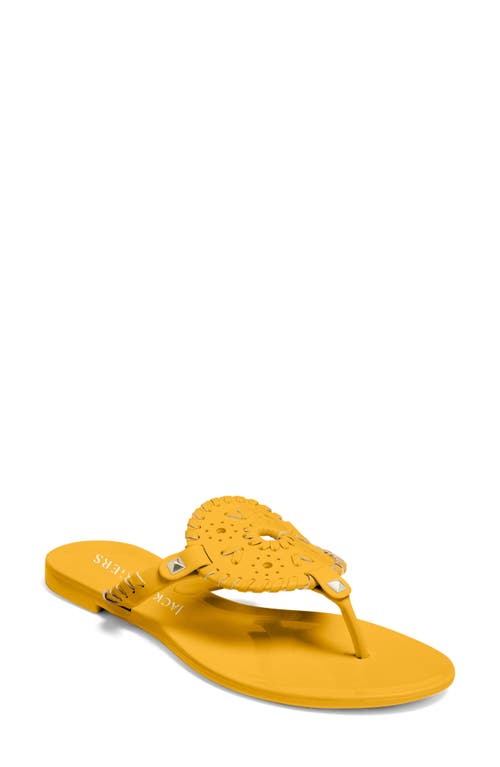 Jack Rogers Georgica Jelly Flip Flop in Clementine/Clementine