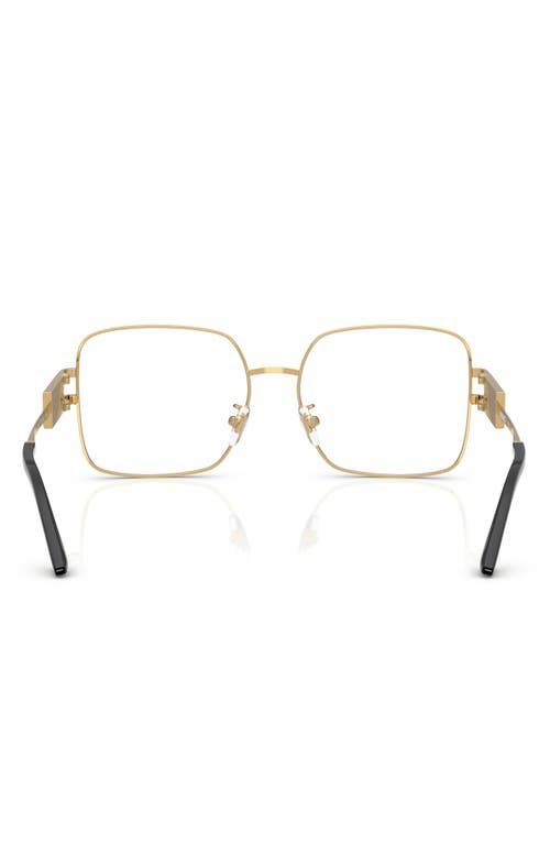 Versace 56mm Square Optical Glasses In Gold