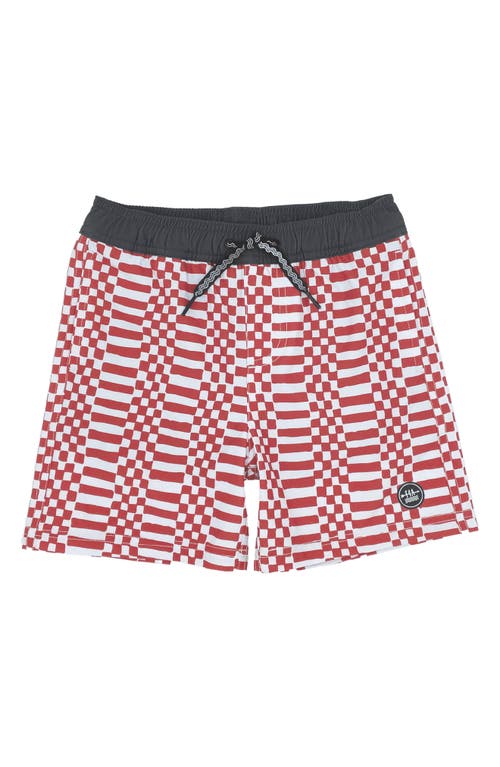 Feather 4 Arrow Kids' Double Check Volley Swim Trunks at Nordstrom,