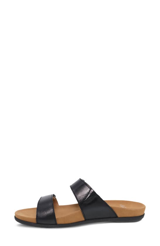 Shop Dansko Justine Slide Sandal In Black