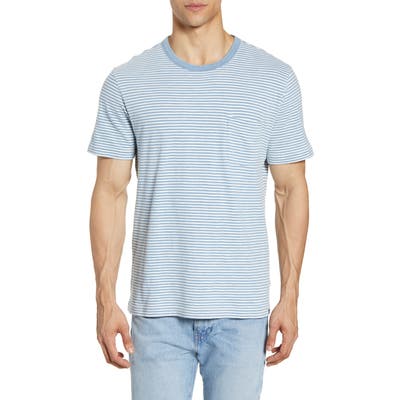 Faherty Stripe Pocket T-Shirt, Blue
