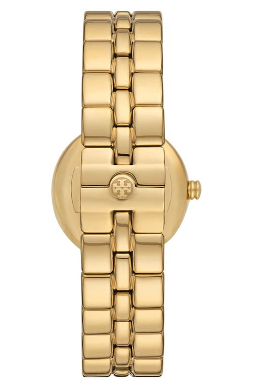 Shop Tory Burch The Kira Bracelet Watch, 30mm In Gold