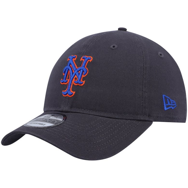 Shop New Era Graphite New York Mets Fashion Core Classic 9twenty Adjustable Hat