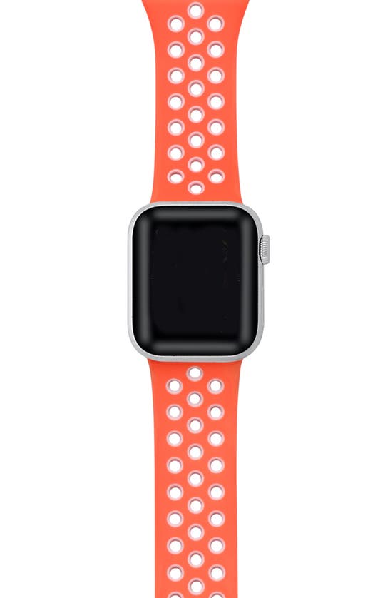 The Posh Tech Silicone Apple Watch® Watchband In Coral/ Pink