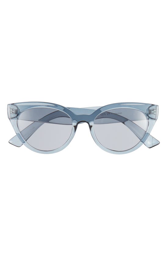 Shop Bp. 52mm Cat Eye Sunglasses In Clear Navy