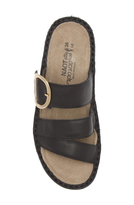 Naot Frey Sandal In Soft Black Leather