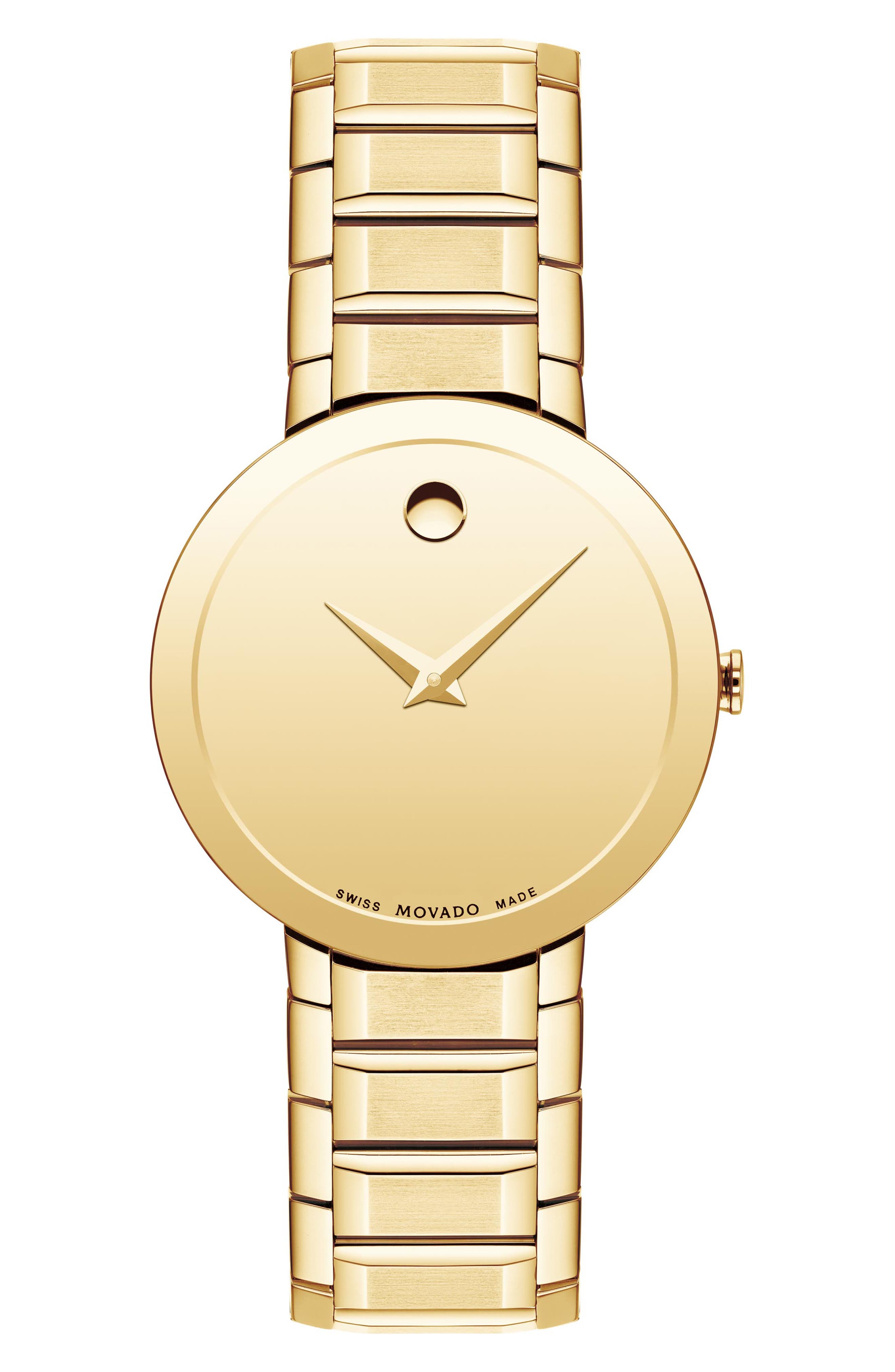 movado rose gold watch nordstrom