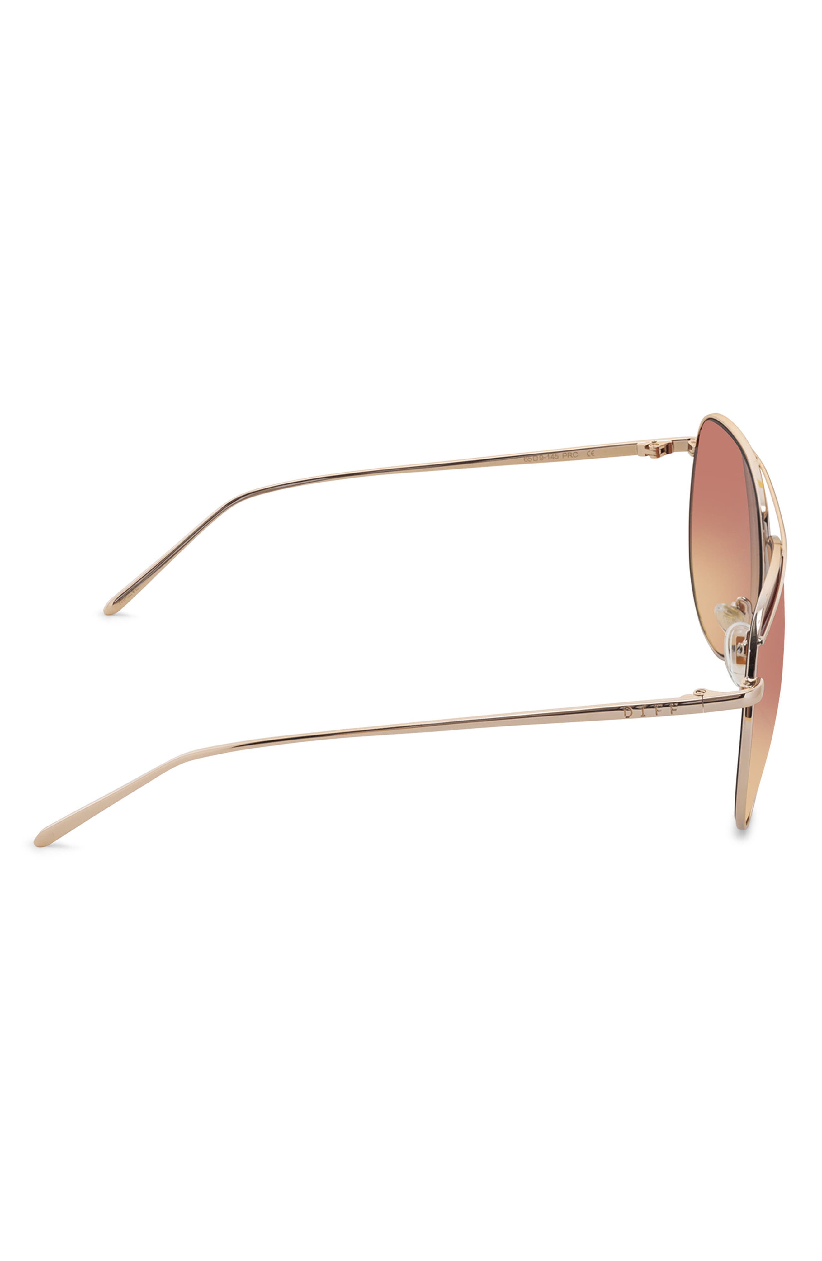DIFF Maeve 65mm Oversize Aviator Sunglasses Nordstromrack