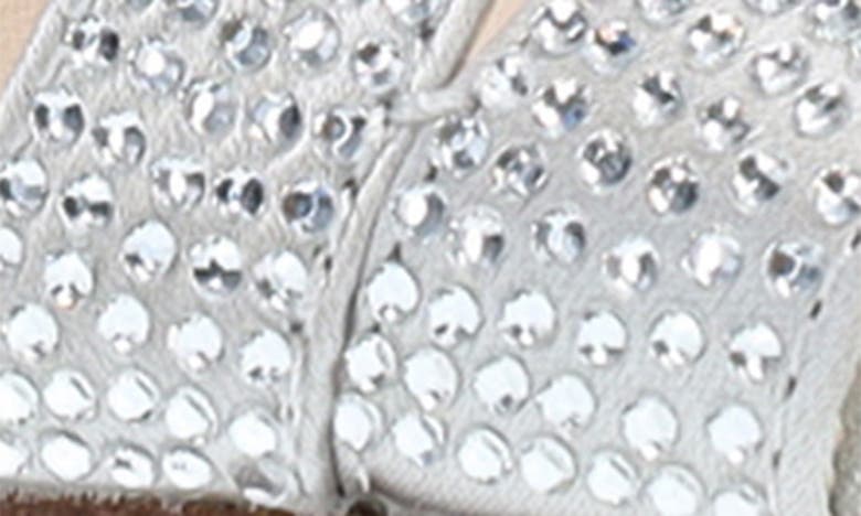 Shop Pelle Moda Karisa Pavé Crystal Stiletto Sandal In Silver